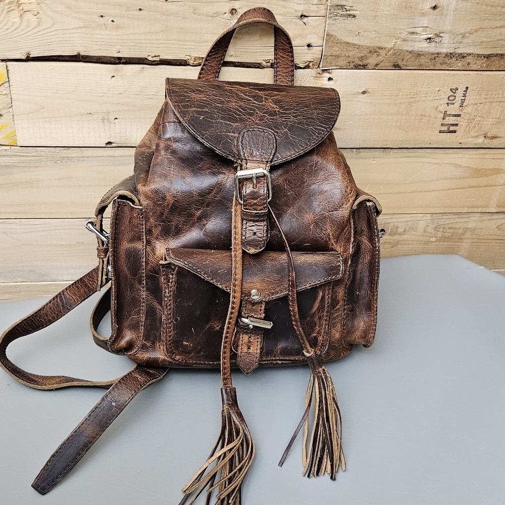 Freebird by Steven Brett Mini Backpack in Cognac Brown